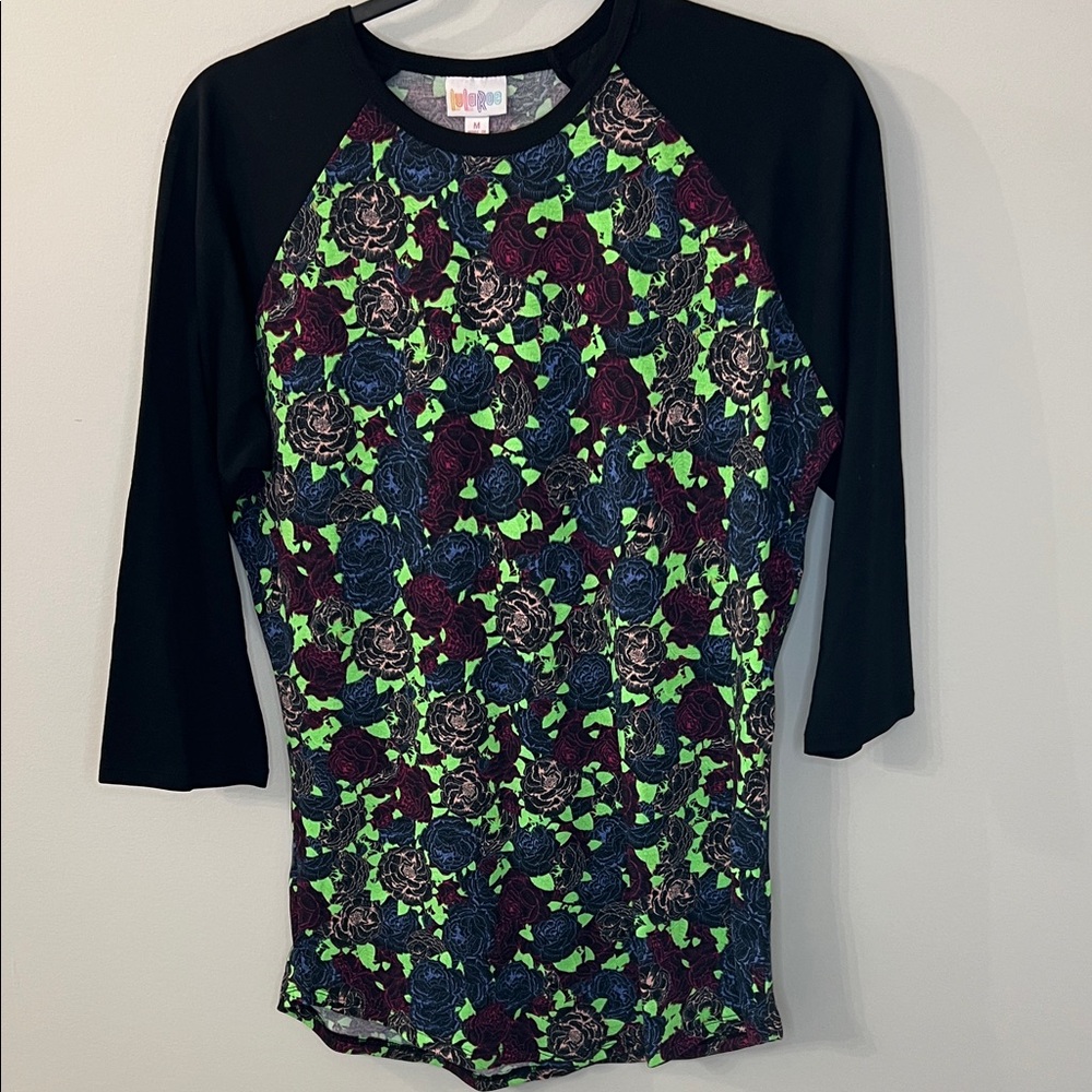 Floral Raglan Sleeve Top